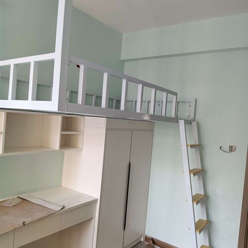 悬挂式多功能铁架吊床小户型阁楼床挂壁床loft省空间新公寓高架床