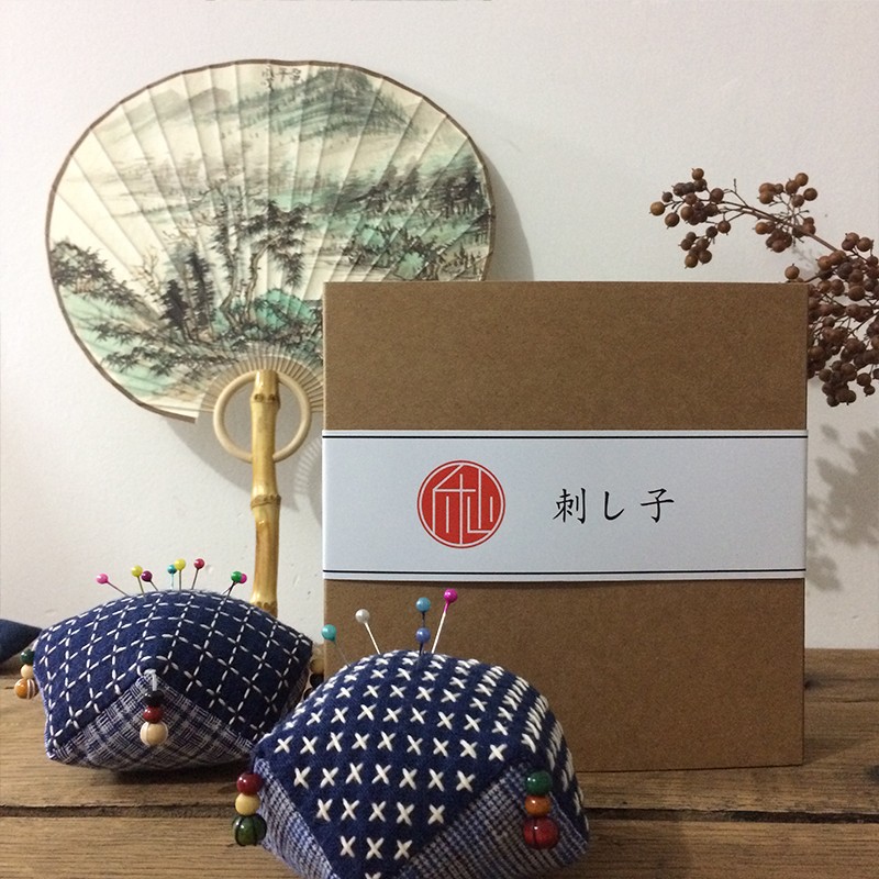 【匠杺先生】刺子绣新手入门针插材料包 含图纸视频 手作布艺针插
