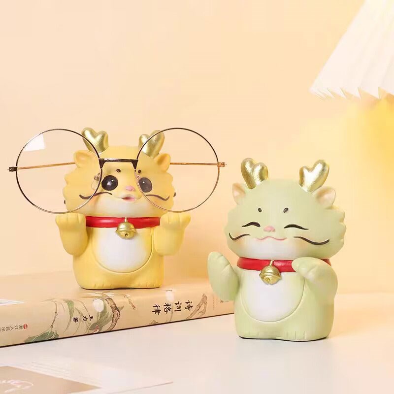 可爱卡通神龙眼镜架摆件眼镜店展示架子道具办公室创意眼镜放置架