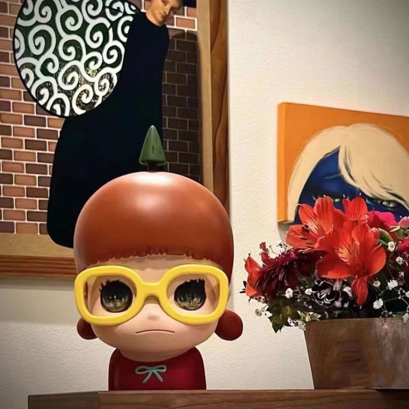 奈良美智小女孩存钱罐潮流玩具存钱筒桌面装饰摆饰潮玩艺术公仔