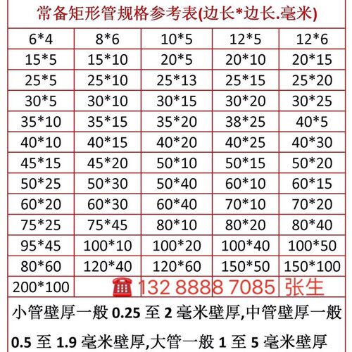 304不锈钢矩形管 长方形方管扁通10*20*30*40*50*60*100厚 2345mm