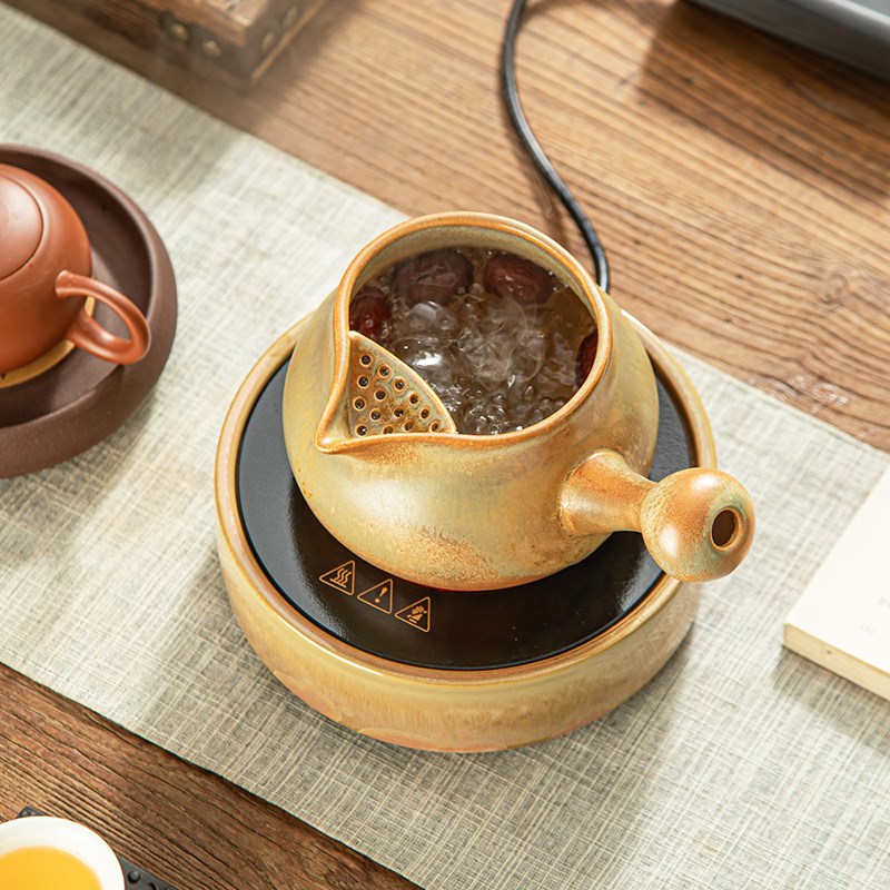 养生茶壶罐罐茶壶烤奶柴烧自制下午茶侧把壶电陶炉装围炉煮茶锅