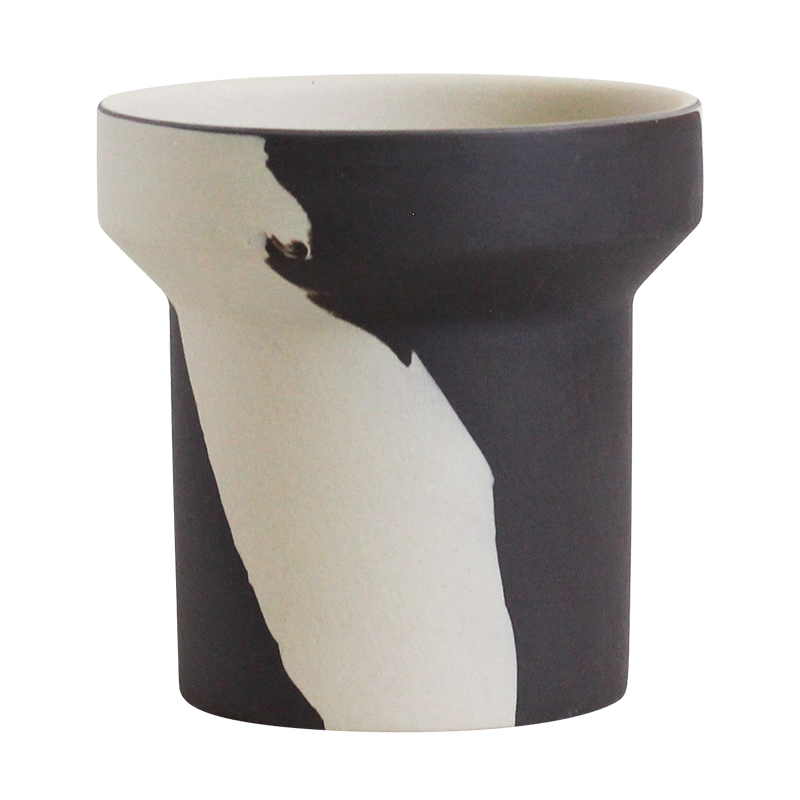 创意陶瓷蝴蝶兰花盆兰花多肉植物盆陶土块根透气粗陶小陶盆