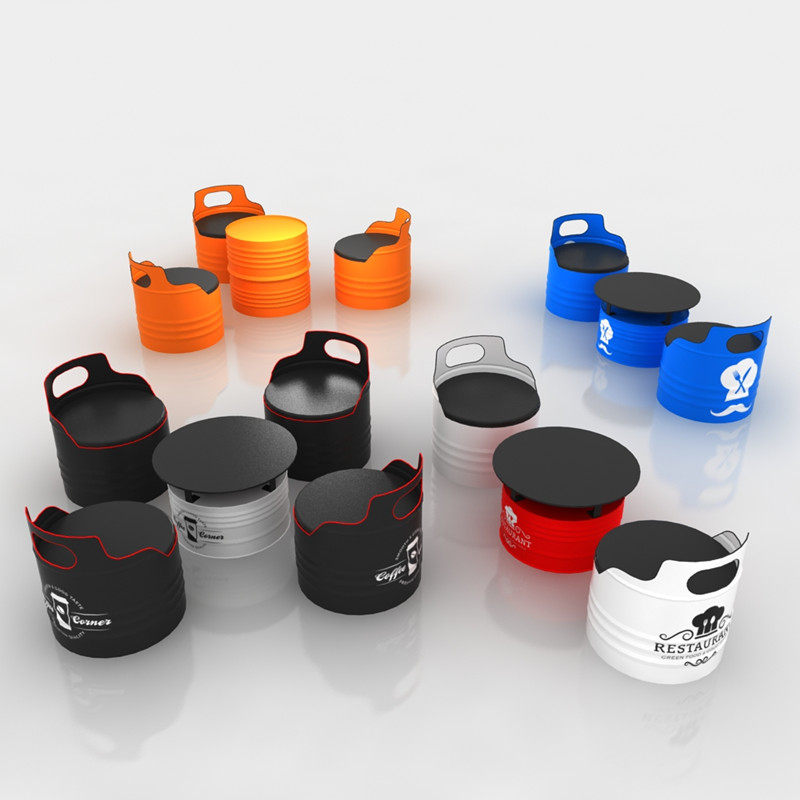 工业风油桶桌椅沙发酒吧卡座奶茶店办公室休息区铁艺茶几桌椅组合