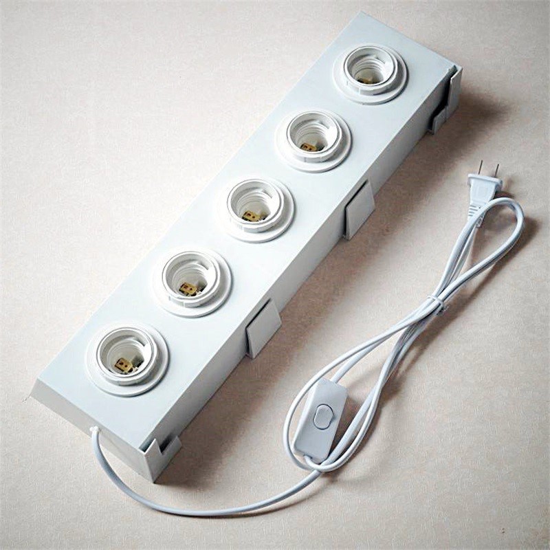 门市灯泡试灯台E27展示灯座展览架EE1光源测试灯头试电灯坐