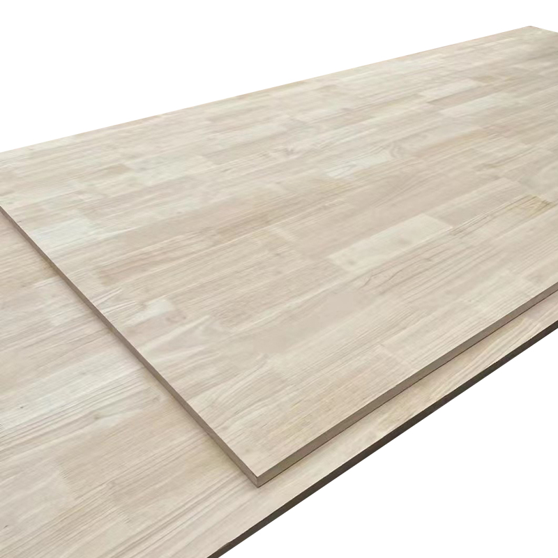 橡胶木板材实木原木拼接板指接HCB插接板环保E0级家俱衣柜护墙板