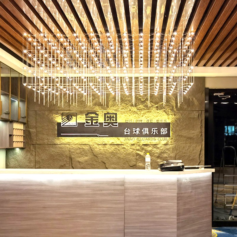 光立方吊灯满天星售楼部沙盘酒店大堂会所洽谈区工程定制设计师灯