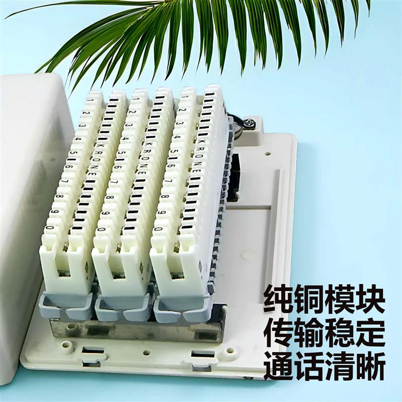 20对电话分线盒30对室内明装打线电话接线模块端子电话接线盒10对