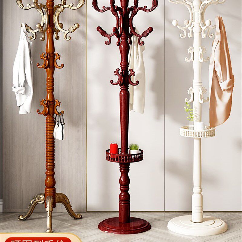 红木衣帽架花梨木中式衣架落地刺猬紫檀全实木家具家用卧室挂衣架