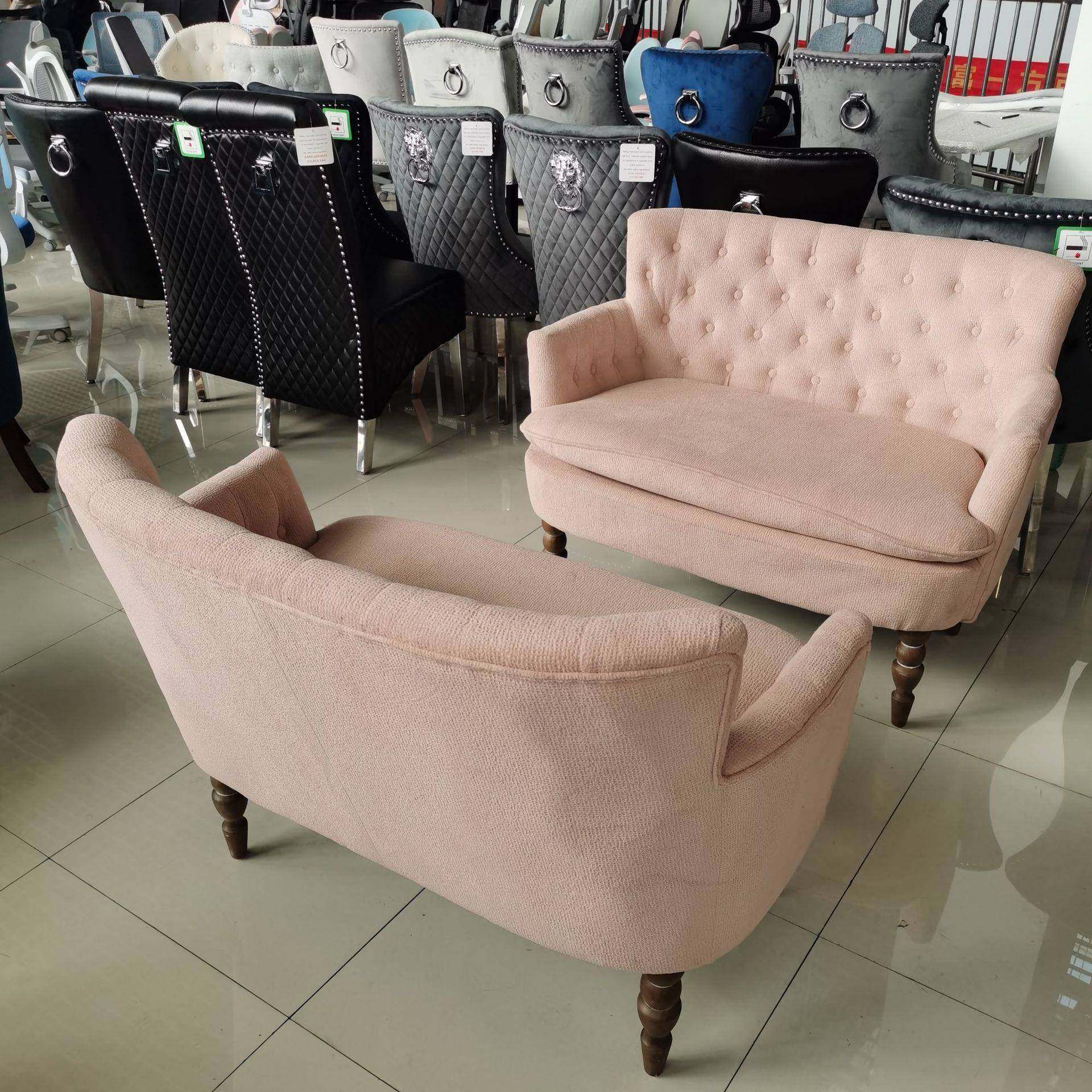 公主粉红沙发繁星拉扣女生卧室民宿庄园客房双人布艺沙发椅盟,鲜花速递/花卉仿真/绿植园艺,割草机/草坪机,淘宝优惠券,粉丝福利购,淘宝优惠卷