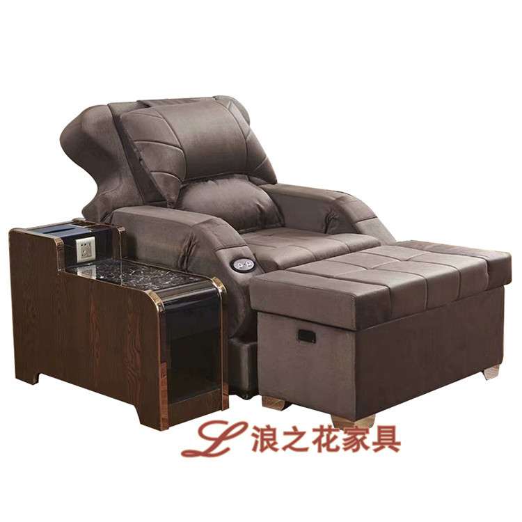 水疗场休息厅沙发生产厂家高档洗浴带音响喇叭电视电动躺椅