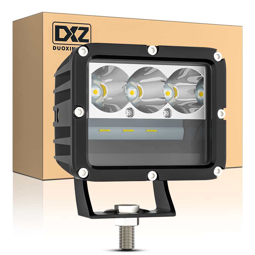DXZ汽车LED工作灯驾驶灯越野车A柱白黄双色射灯60W雾灯改装车灯