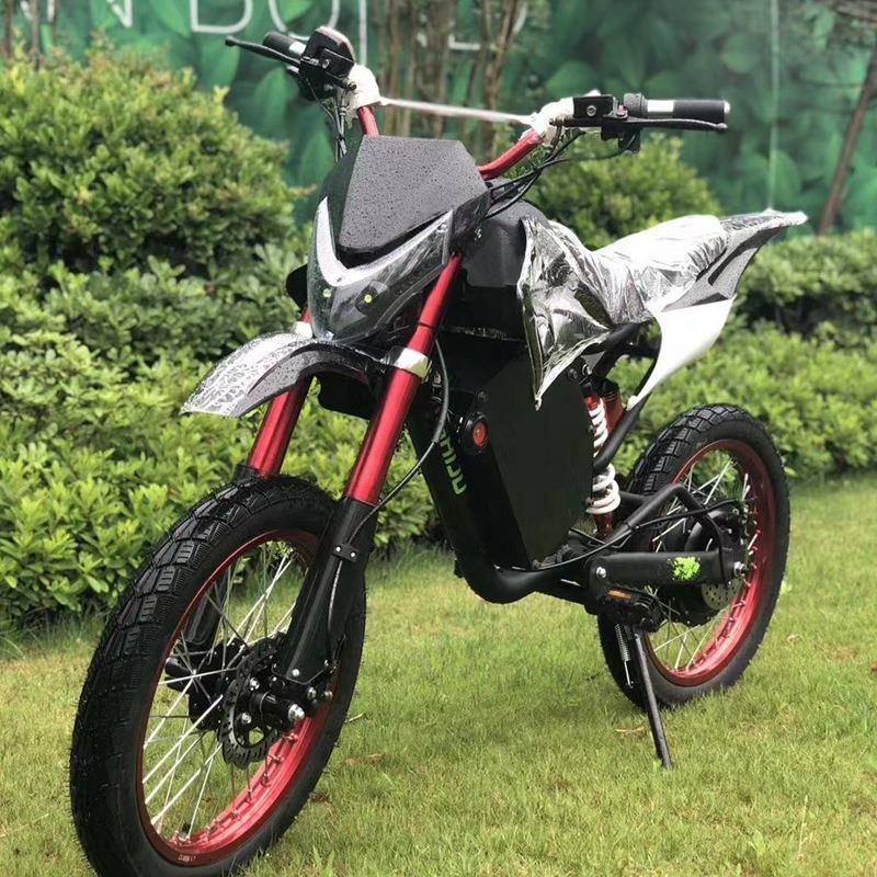 5000W成人两轮电动越野车72V锂电山地赛车跑车