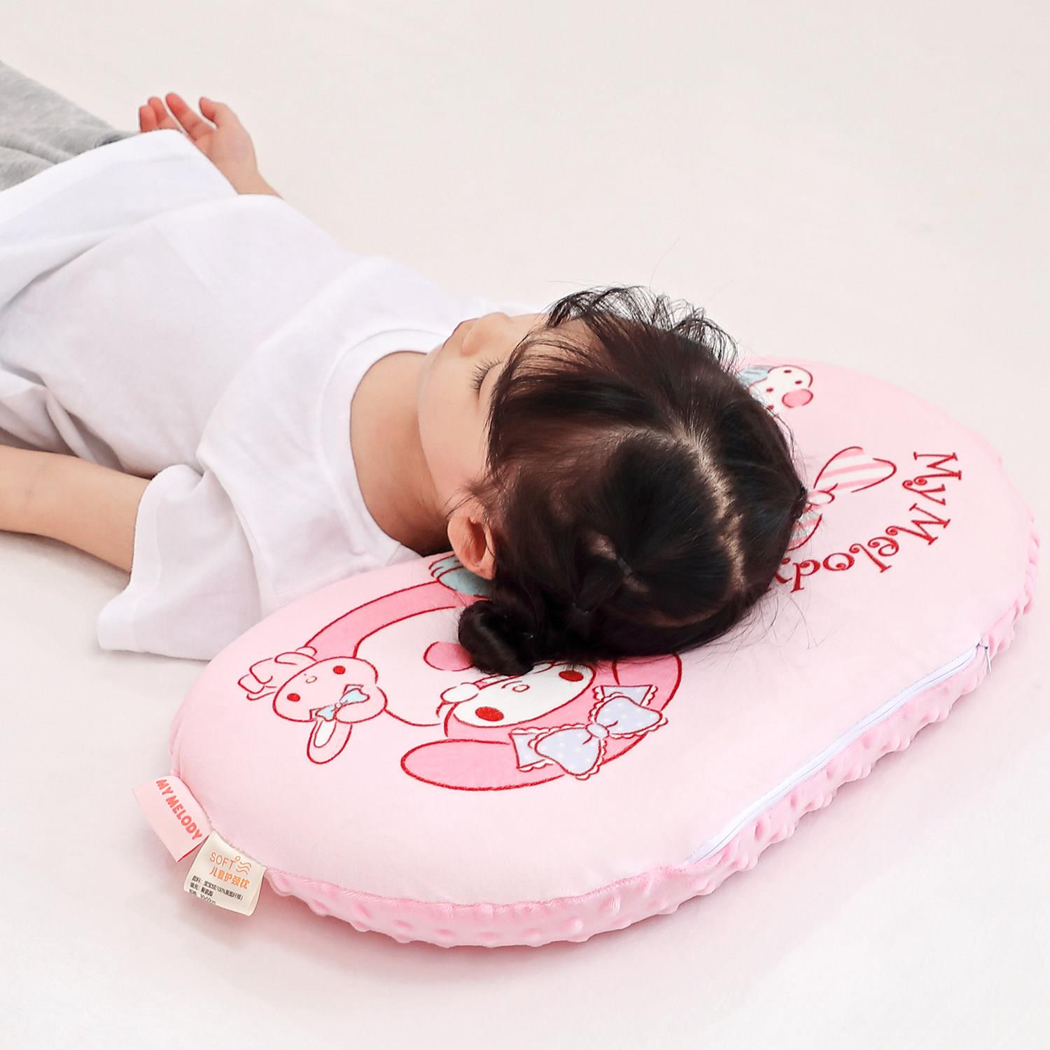 a类幼儿园专用枕头美乐蒂枕套2婴儿童助睡眠记忆棉枕芯3到6岁以上