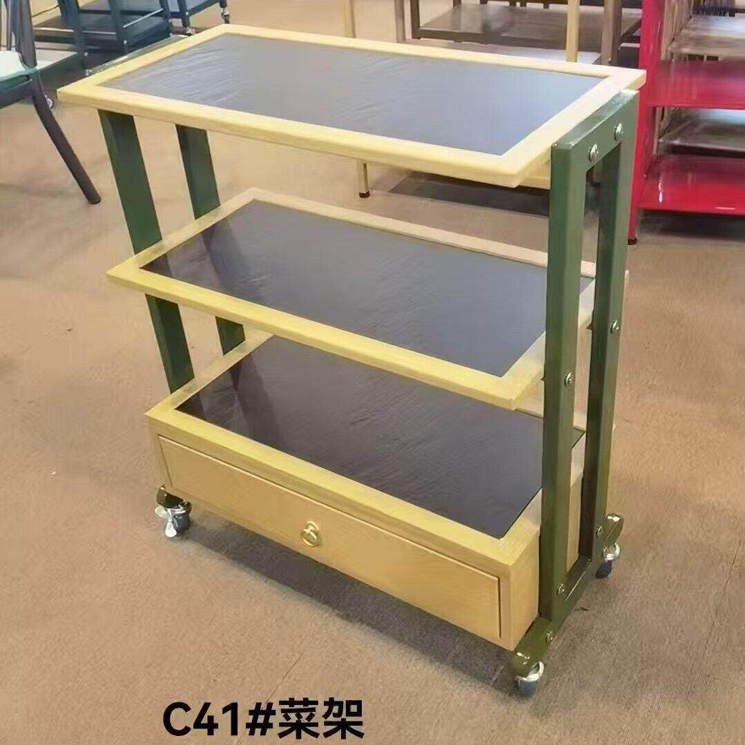 山缓缓多功能推拉车移动火锅店专用带抽屉多层储物车餐饮店菜架
