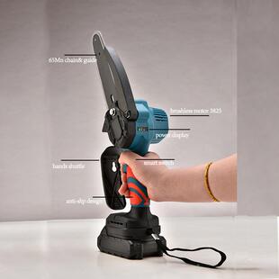 嘉易无刷电链锯电电显手锯用充电无线伐木锂电德家伟米沃奇锂343
