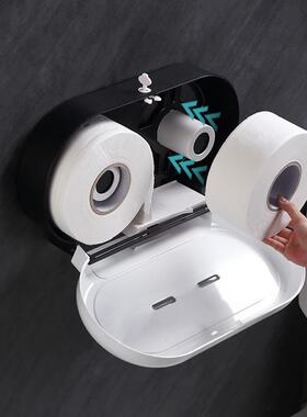 工直销卫间厕所可纸视ABS生塑料双卷KHW-A918巾厂盒