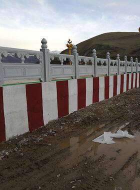 供应花岗栏岩石杆石栏杆板雕汉白玉旗台栏护栏LG12生产厂家