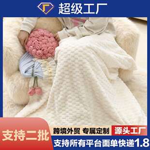 秋冬季款网红玫瑰花束毯多功能花朵抱枕卧室沙发靠枕半边绒毛毯子