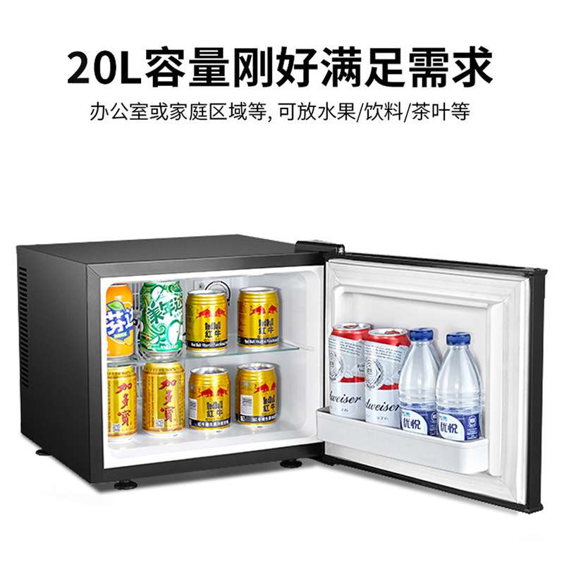 迷你小冰箱 冰柜冰吧发泡门保温性好半导体制冷20L容量酒店用