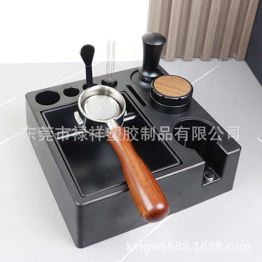 意式咖啡布器底座多功能渣盒WEE收压粉器接粉粉环套装带手柄置纳