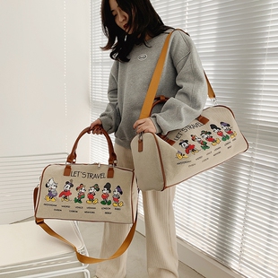 旅行包女短途大容量手提袋子出差装衣服的包包出门旅游帆布行李包