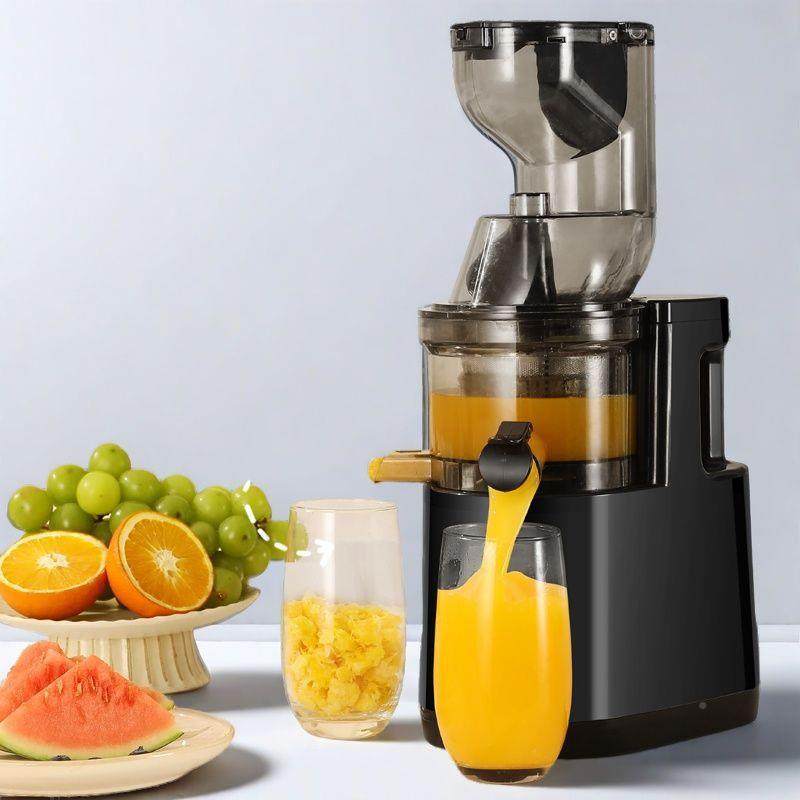 电新家用大径免切动全444自动多口功能水果蔬菜汁渣分离款榨汁机