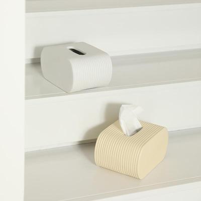 ins白高色陶瓷纸巾盒简约现代黑级摆FNL件家用茶几抽纸盒餐饰桌装