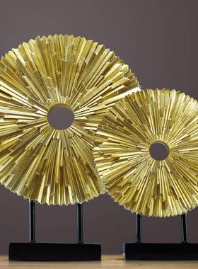 欧QKD1241式创意圆满屏风手工件客厅摆书装饰房品设酒摆店装饰树