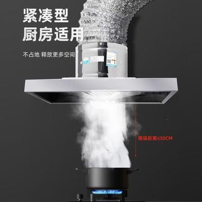 出租房公厨油烟机强力排气扇扇吸房顶式油烟排风BHY扇寓不锈钢排