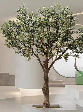 大型落地实仿真GLSA001橄榄树许愿树室内外装饰假北树欧木风型大