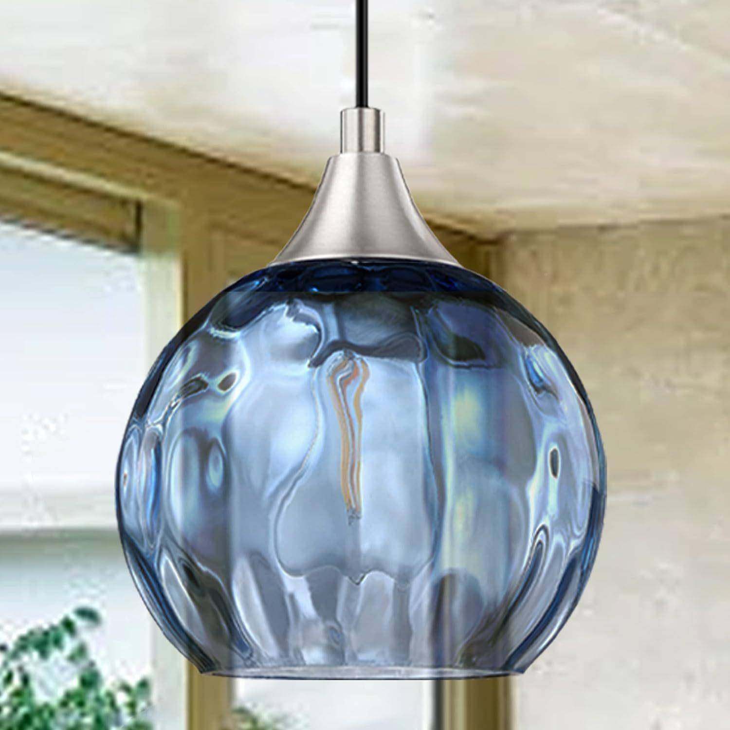 简505约现代饰意餐厅水创纹灯罩璃圆球玻吊灯卧室艺术家用装灯饰,家装灯饰光源,客厅吸顶灯,淘宝优惠券,粉丝福利购,淘宝优惠卷