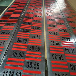 30不锈钢水定位尺制水4水位标尺水位刻度ATU尺腐蚀库烤漆水位测量