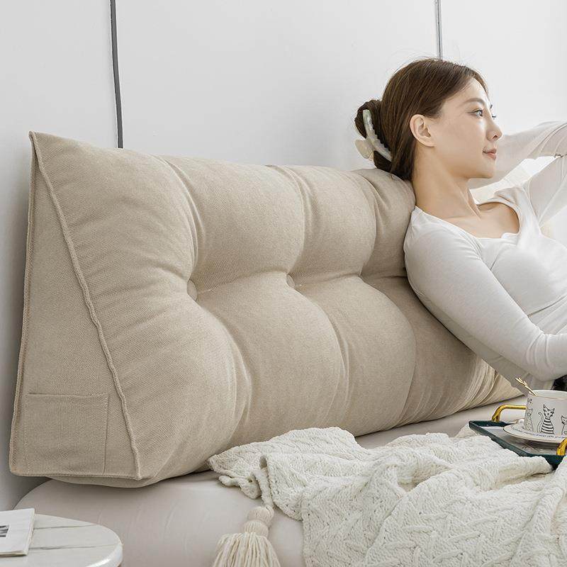 软三窗角床头靠垫榻榻三角-韩包卧室床上靠背飘沙发护腰大靠枕可,居家布艺,抱枕被,淘宝优惠券,粉丝福利购,淘宝优惠卷