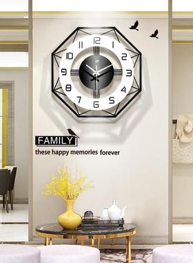 尚简挂钟客厅家用高级感JT18213装饰意时创钟餐厅约玄关静时音挂