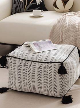 法式坐墩蒲客地厅毯多DUY用懒人米沙发阳团台飘窗榻榻垫地上看书