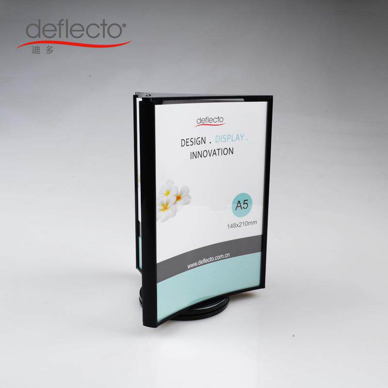 迪多旋厂亚克力转资料架家三面立体三面展示水牌桌面宣传酒牌A4A5