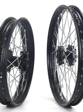鼓越野托摩车配钢圈铁圈前轮毂件1.60X21寸76566后轮毂2.15X18寸