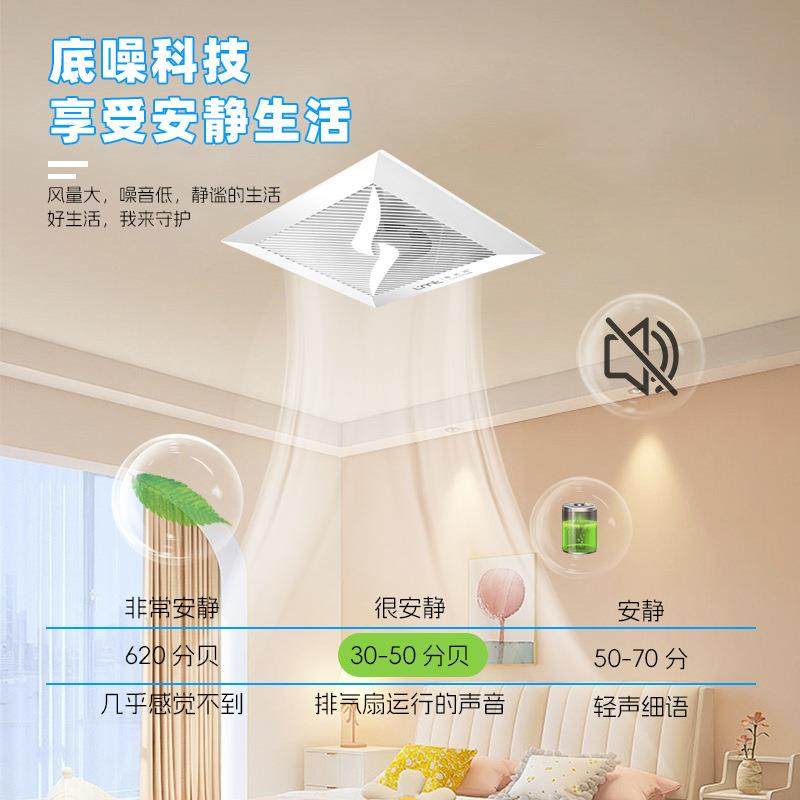 花家用厨房卫生间天吊石膏板顶BPT-01T排风扇810寸管道酒/店工程