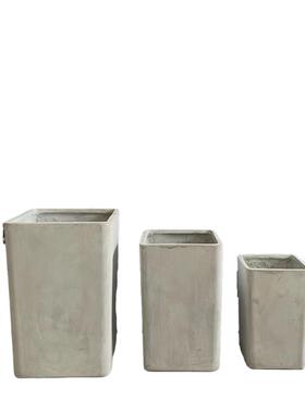 厂家直高方水泥GLM-012花盆销北风格落地盆简约创意室内欧庭院绿