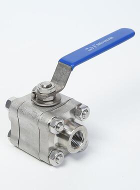 Q6锻1F-800LB高压焊接3球阀A1定05/F04/F316钢高压球阀阀SHE门制