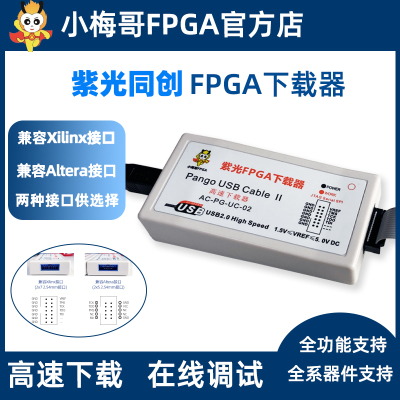 紫光同创FPGA下载器仿真器,多种接口可选,小梅哥FPGA下载器