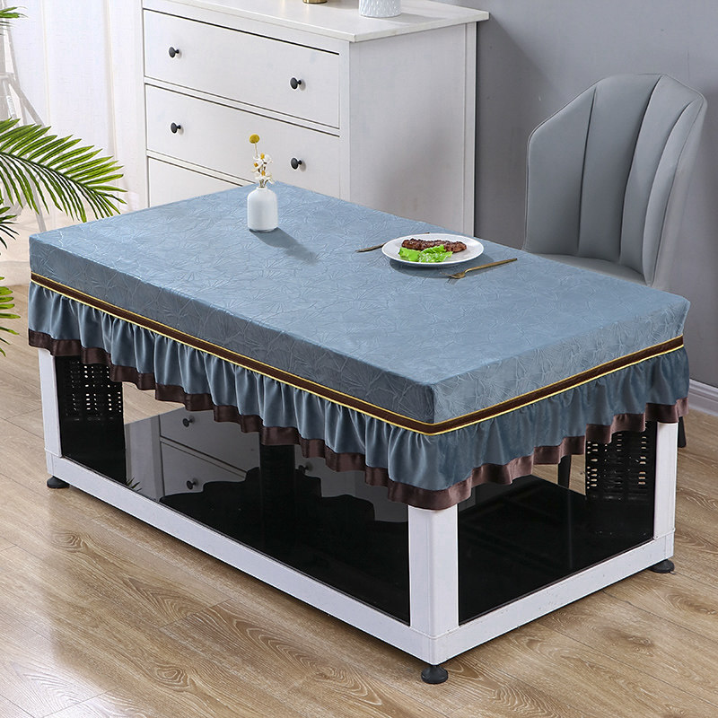 2023新款电炉罩烤火桌子套罩烤火炉四季通用长方形取暖炉卓布桌罩