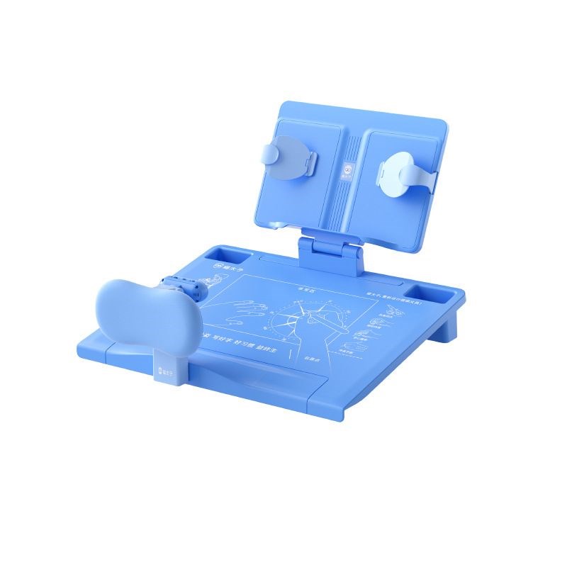 猫太子写字姿势矫正器坐姿提醒儿童小学生防低头近视护眼灯阅读架