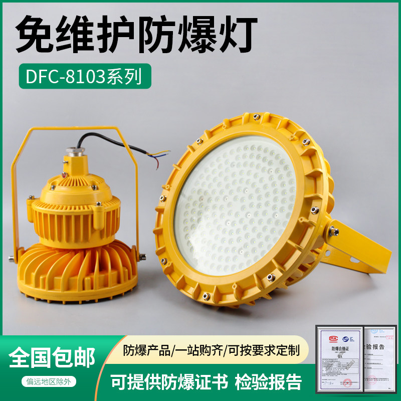LED免维护加油站防爆灯罩DFC8103棚灯油墨坊油漆房仓库泛光灯
