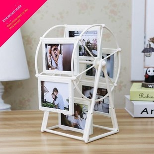 定制旋转风车摩天轮相框儿童相册摆台照片摆件玻璃相框架5寸7寸