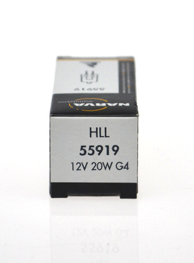 NARVA利华55919 HLL12V20W精密光学仪器灯泡检测灯生化分析仪灯泡
