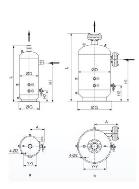 -825Q/2储F-86Q油式6油分离器计压设力：2.F9MPa