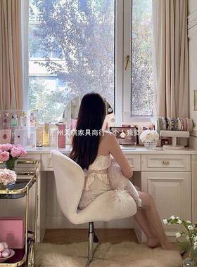 书房衣电脑椅女帽生卧室P化妆椅梳凳天鹅椅客厅阳台间妆旋转休闲