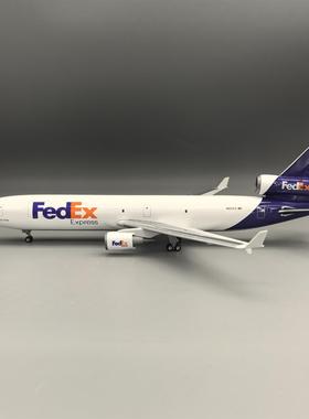 47c拼m联递邦快MD11麦道11货机飞机模型仿真装航空FEXNKDEX摆件1: